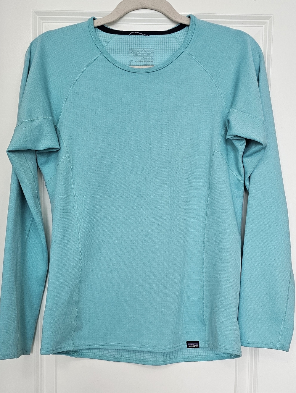 Patagonia Capilene Long Sleeve Base Layer Green Women’s Small Lightweight Pe